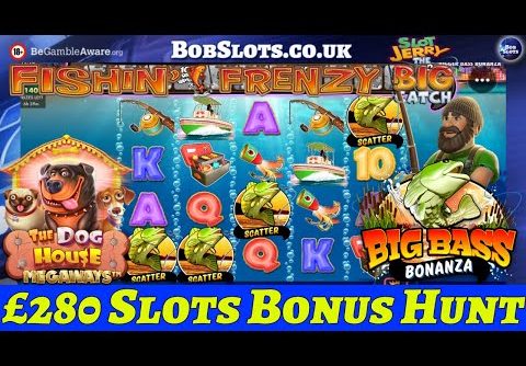 £280 SLOTS BONUS HUNT – CAN WE GET A BIG WIN? LIL DEVIL, GOONIES RETURN, BIGGER BASS & MORE