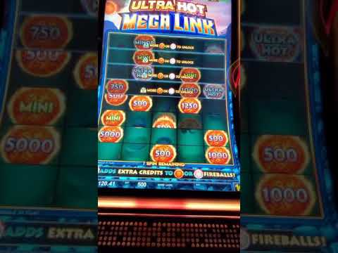 BIG BOSS WIN ON  ULTRA HOT MEGA LINK  SLOTS   MACHINE  BONUS