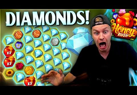 DIAMONDS HIT! π Super Big Win on Honey Rush Slot!