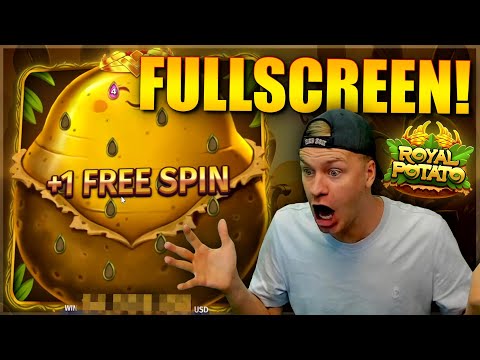 FULLSCREEN ON ROYAL POTATO SLOT! 😱 (INSANE BIG WIN)