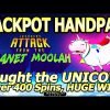 JACKPOT HANDPAY! UNICOW CAUGHT in my 1st Attempt! Invaders Attack from the Planet Moolah, HUGE WIN!!