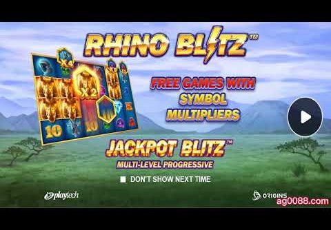 Rhino Blitz slot PT Gaming Playtech Game – Special Game Feature MEGA WIN