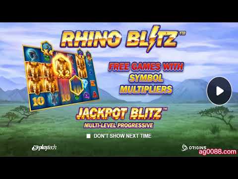 Rhino Blitz slot PT Gaming Playtech Game – Special Game Feature MEGA WIN