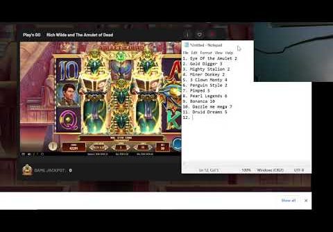 Mega Win  Amulet Of Dead Playngo Slot