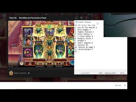 Mega Win  Amulet Of Dead Playngo Slot