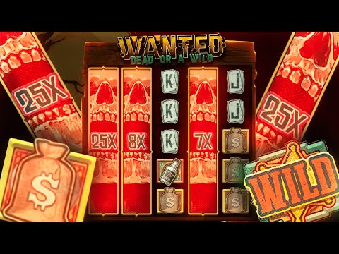 My BIGGEST WIN EVER on Wanted Dead Or A Wild SLOT!