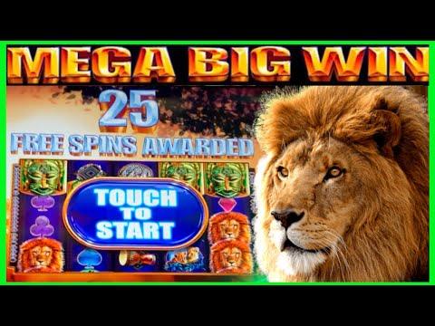 **MEGA BIG WIN!** 25 Lucky Spins! King of Africa Slot Machine Bonus