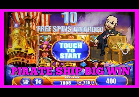 PIRATE SHIP SUPER BIG WIN WMS SLOT MACHINE