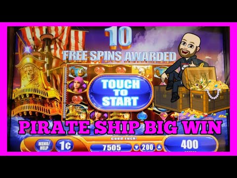 PIRATE SHIP SUPER BIG WIN WMS SLOT MACHINE