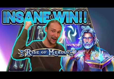 INSANE WIN!!! RISE OF MERLIN BIG WIN – €20 bet on Casino slot from CasinoDaddys stream