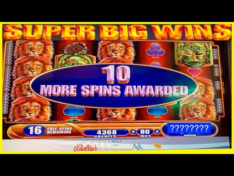 🦁**SUPER BIG WINS**🦁RETRIGGERS! KING OF AFRICA SLOT MACHINE BONUSES