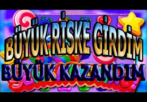 SWEETBONANZA |BÜYÜK RİSK BÜYÜK KAZANÇ GETİRDİ| #slot #casino #slotoyunları#megawin #süperwin #bigwin