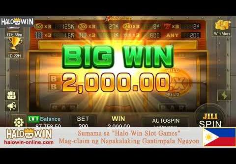 Jili Golden Bank Slot Machine Bonus Game Mega Win 60X〡Halo Win Slot Games in PH