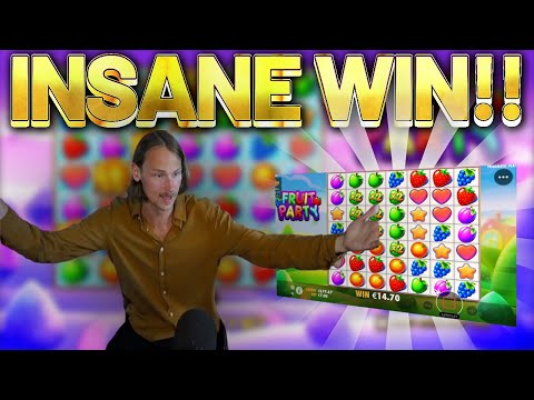 INSANE WIN!!! Fruit Party BIG WIN – Casino Slots from Casinodaddys live stream
