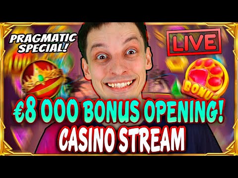 SLOTS LIVE 🔴 €8 000 BONUS OPENING! Casino Stream Big Wins with mrBigSpin