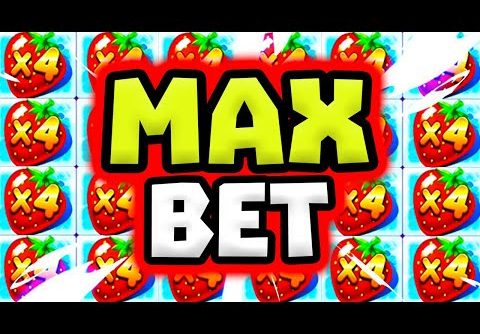 FRUIT PARTY 🍓 SLOT MAX BET MAX MUTIPLIERS 😱 BEST PAYING SYMBOL OMG‼️ *** SUPER BIG WIN ***