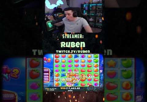 RUBEN HUGE WIN. MEGA BOOM FRUIT PARTY 2 slot #Shorts