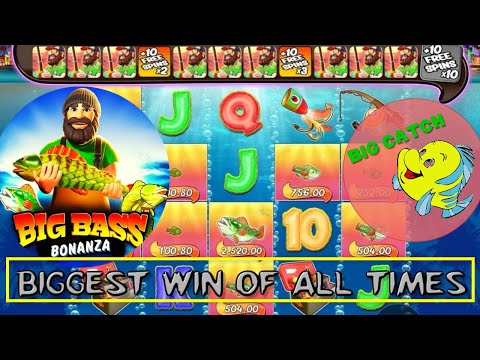 💸Big Bass Bonanza💰BIGGEST WIN ON THIS SLOT | Watch till the end🔥#casinoslots #bigbassbonanza 🎰