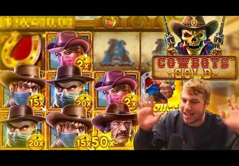 WINNING LARGE ON COWBOYS GOLD SLOT BONUS!