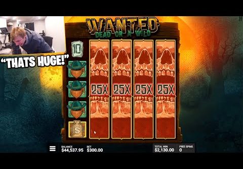 BIGGEST SLOT WINS OF THE DAY💰 (Wanted Dead or Wild Bonuses)