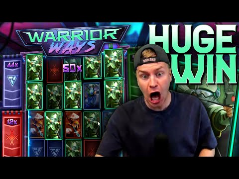 HUGE WIN on Warrior Ways Slot!