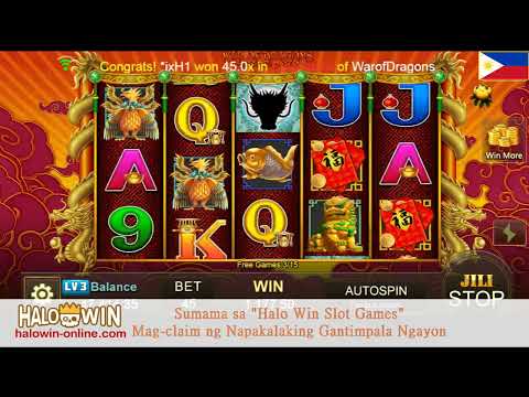 Free Bonus War of Dragons Slot Machine Big Win 16.4X〡Halo Win Slot Games