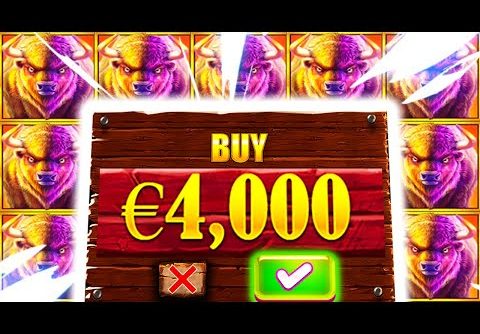 BUFFALO KING MEGAWAYS 🔥 SLOT MEGA BIG WINS MASSIVE 🤑 €4.000 BONUS BUYS OMG‼️