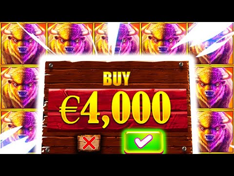 BUFFALO KING MEGAWAYS 🔥 SLOT MEGA BIG WINS MASSIVE 🤑 €4.000 BONUS BUYS OMG‼️