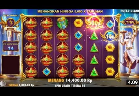 POLA GCOR HARI INI OLYMPUS MODAL RECEH || NEW RECORD WIN ON GATES OF OLYMPUS ROM 77