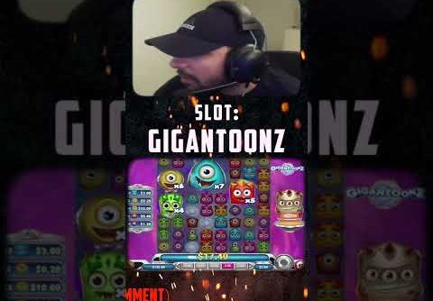 RECORD WIN FROM 2000X+. CasinoGeeks Gigantoonz slot #Shorts