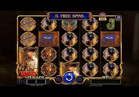 Lucky Jack Tuts Treasures Slot RTP 96.1% (Spinomenal)- Big Win, Mega Win and 10 Free Spins Feature