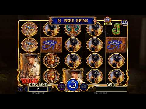 Lucky Jack Tuts Treasures Slot RTP 96.1% (Spinomenal)- Big Win, Mega Win and 10 Free Spins Feature