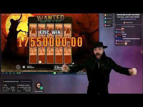 ROSHTEIN WORLD RECORD WIN ON WANTED DEAD OR A WILD!! CRAZY WIN!!!!