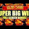 FULL SCREEN! SUPER BIG WIN!! MY BIGGEST WIN ON GOLDEN CHARMS Slot Machine (SG)
