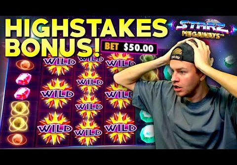 HUGE BONUS LANDS ON HIGH BETS! Starz Megaways Big Win