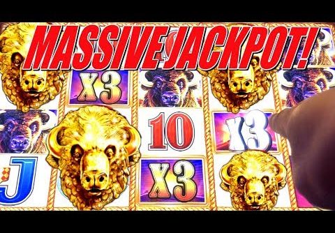 **MASSIVE JACKPOTS + HUGE WINS | BUFFALO SLOT MACHINE HANDPAY | Slot Traveler