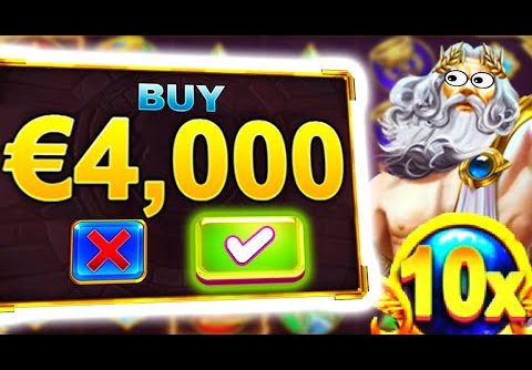 GATES OF OLYMPUS ⚡️ €4.000 BONUS BUYS MEGA BIG WIN 🤑 OMG BEST PAYING SYMBOLS & HUGE MULTIPLIERS‼️