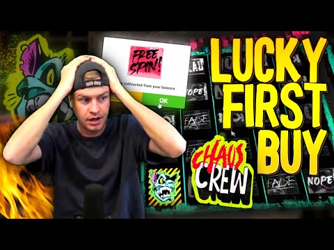 LUCKY FIRST BUY! 🔥 Insane Win on Chaos Crew Slot!