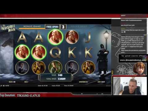Invisible man – BIG WIN – Casino Slot