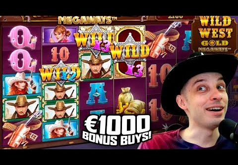 WILD WEST GOLD MEGAWAYS €1000 BONUS BUYS SLOT BIG WIN!