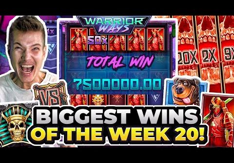 TOP 5 RECORD WINS OF THE WEEK || $7,500,000 INSANE MAX WIN ON WARRIOR WAYS!