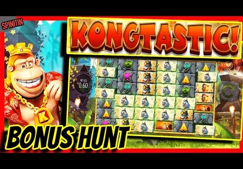 🎰🎰 £500 Slots Bonus Hunt! Kongtastic BIG WIN! 🦍💪