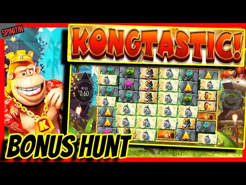 🎰🎰 £500 Slots Bonus Hunt! Kongtastic BIG WIN! 🦍💪