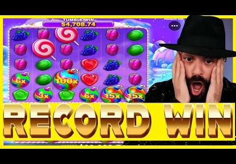 ROSHTEIN GETS A HUGE RECORD WIN ON SWEET BONANZA!!