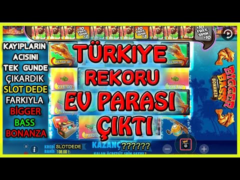 Bigger Bass Bonanza l Ev Parası Kaybettim Ama Hırs Yaptım Çıkardım l Türkiye Rekoru Kırdık l #casino