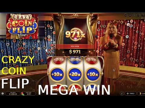 Crazy Coin Flip Mega Win /  Big WinToday  Crazy Coin Flip Slot Game Crazy #crazy_coinflip