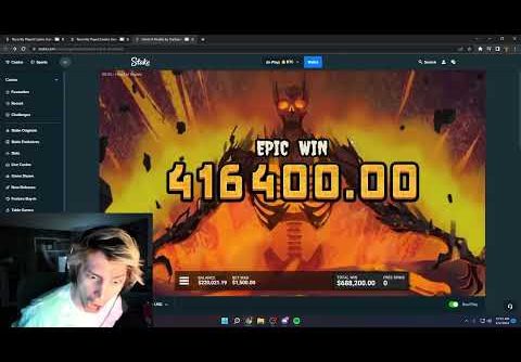 xQc  INSANE 1.1M HIT ON HAND OF ANUBIS ! INSANE WIN !! CASINO SESSION