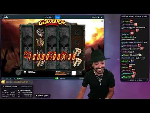 INSANE WIN – ROSHTEIN HIT 1.5M+ ON GLADIATOR LEGENDS ! INSANE HIT ! CASINO SESSION!!