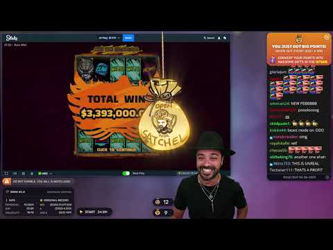 INSANE WIN  – ROSHTEIN INSANE HIT 3M+ ON BORN WILD ! THIS IS HUGE INSANE SETUP ! CASINO SESSION !!!