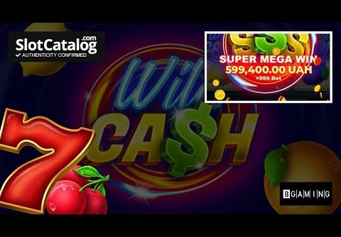 Mega win. Wild Cash slot from BGAMING